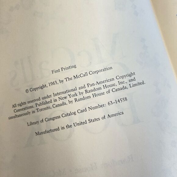 McCalls Cookbook 1963 First Edition First Printing Blue Hardcover MCM Vintage - Picture 4 of 8